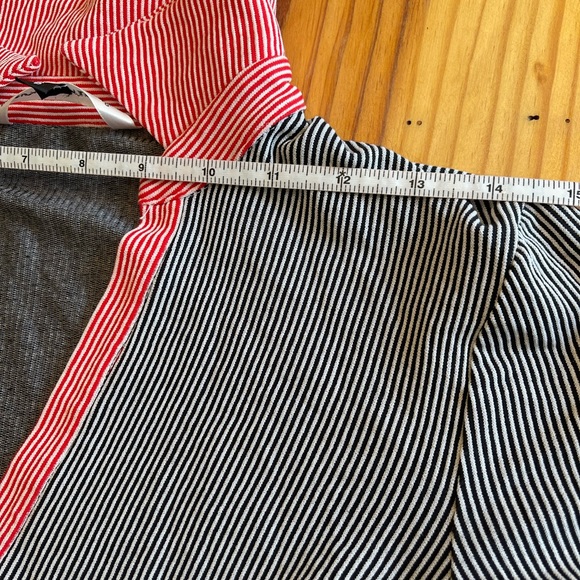 Vintage Diane Von Furstenberg Bruce Striped Collared Bodycon Dress 8 Lightweight - Picture 8 of 14